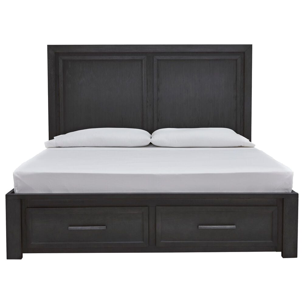Foyland 5 Piece King Panel Bedroom - Black/Brown Foyland 5 Piece King Panel Bedroom - Black/Brown