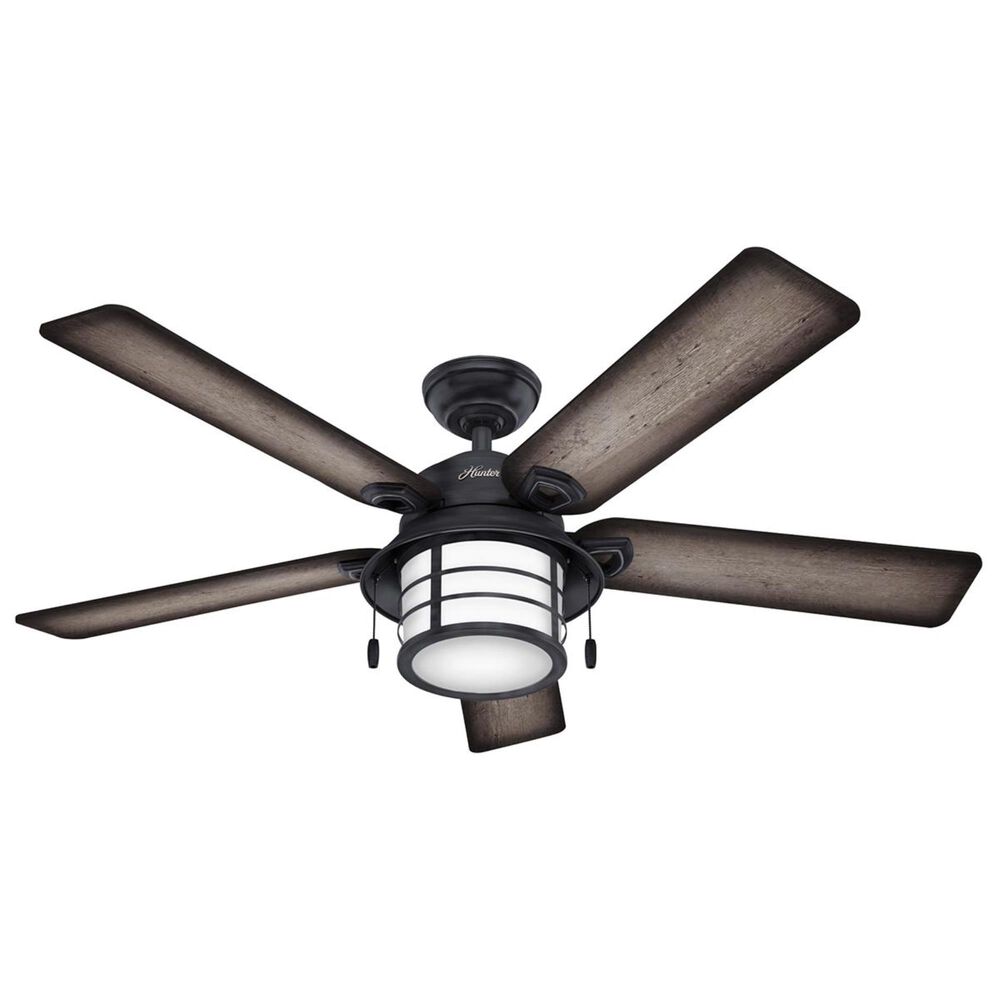Hunter Key Biscayne 54" Ceiling Fan with Light in Weathered Zinc, , large