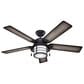 Hunter Key Biscayne 54" Ceiling Fan with Light in Weathered Zinc, , large