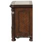 New Heritage Design Bella Note 5-Piece King Sleigh Bedroom Set in Mahogany Brown and Antique Gold, , large