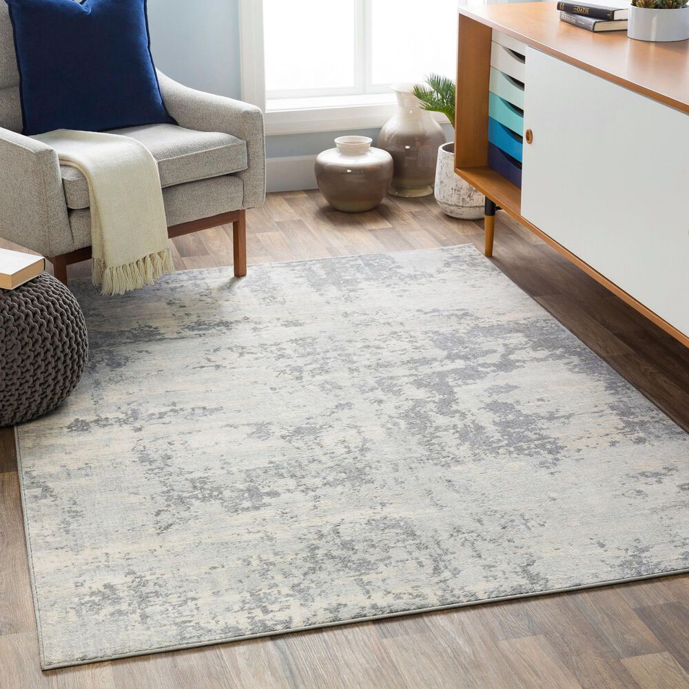 Surya Monaco MOC-2311 8&#39;10&quot; x 12&#39;4&quot; Silver Gray and Ivory Area Rug, , large