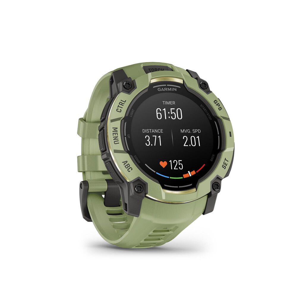 Garmin Instinct 3   50 mm, AMOLED Fern Green with Fern Green Band, , large