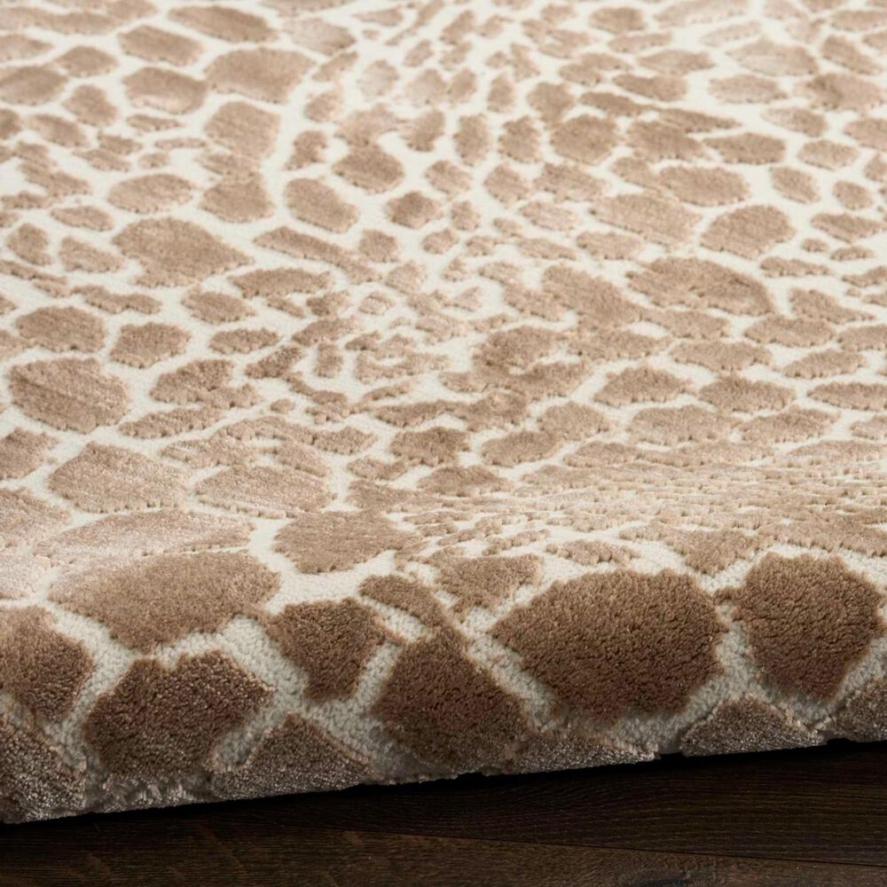 Nourison Desire Camel and Silver 5&#39;3&quot; x 7&#39;3&quot; Area Rug, , large