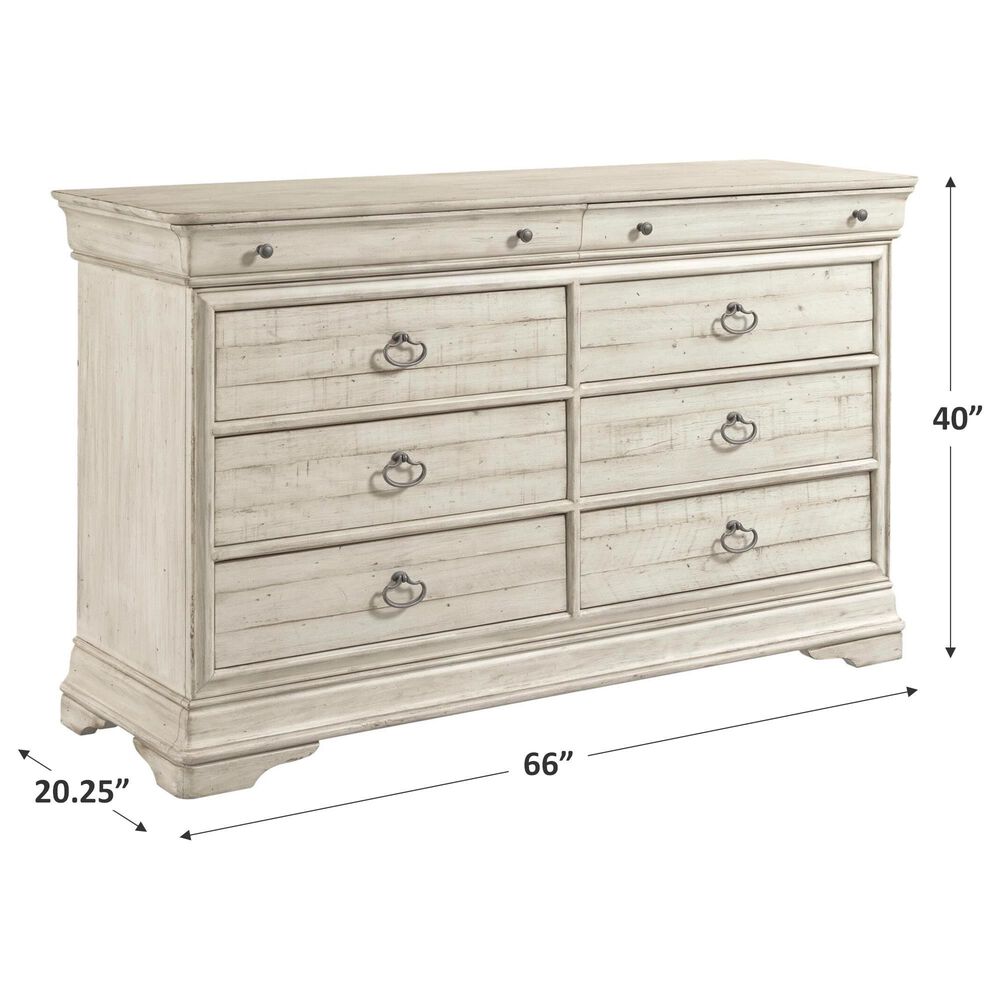 Kincaid Selwyn Whiteside 8-Drawer Dresser in Cottage White, , large