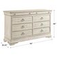 Kincaid Selwyn Whiteside 8-Drawer Dresser in Cottage White, , large