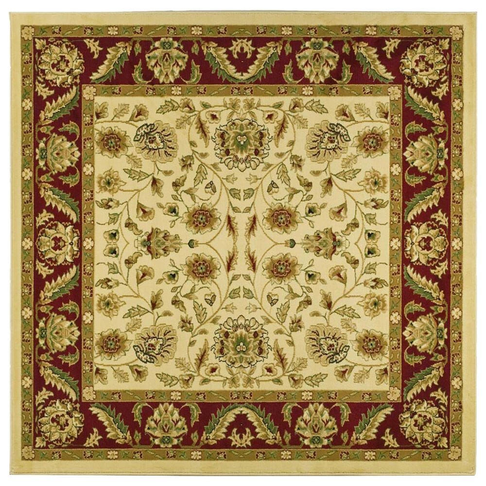 Safavieh Lyndhurst LNH215 6" Square Ivory and Red Runner, , large