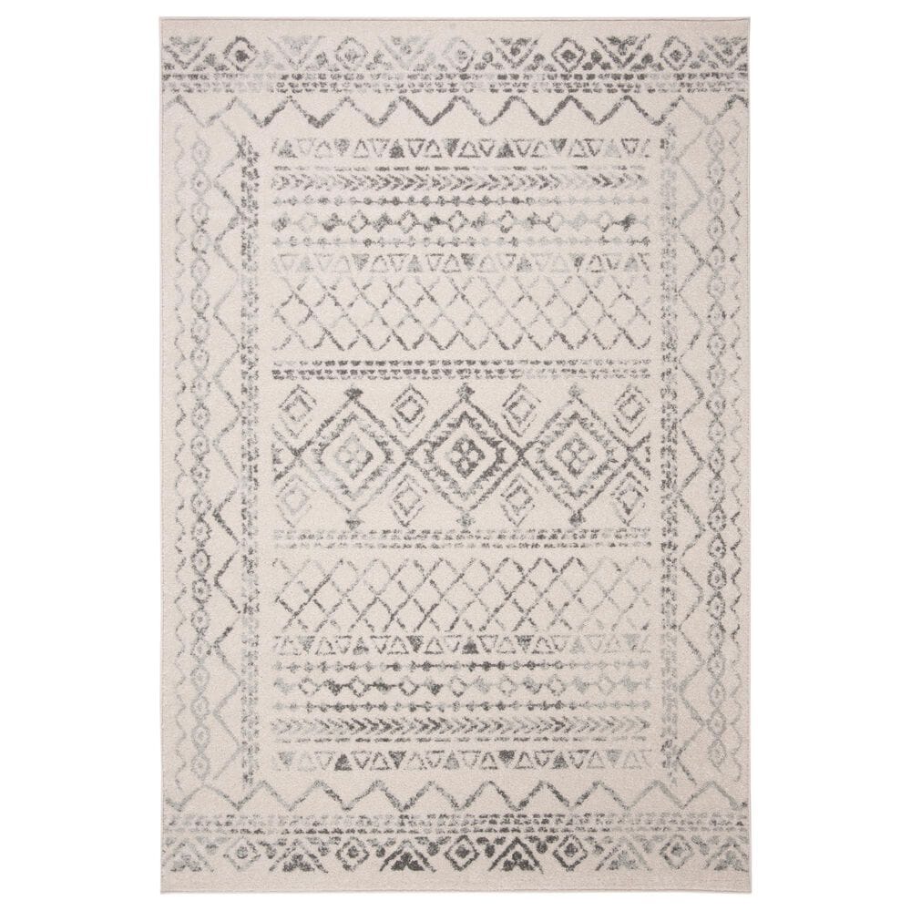 Safavieh Tulum TUL268A 6" x 9" Ivory and Grey Area Rug, , large