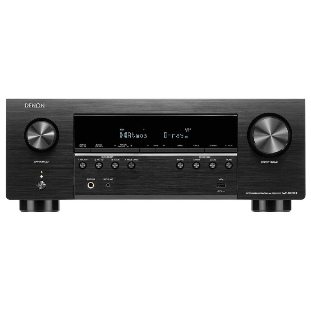 Denon 90W 7.2 Channels AV Receiver in Black, , large