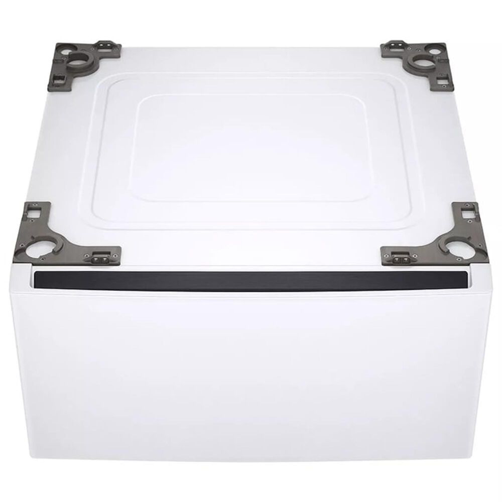 LG 5 Cu. Ft. Front Load Washer and 7.4 Cu. Ft. Gas Dryer Laundry Pair with Pedestals in White, , large