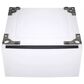 LG 5 Cu. Ft. Front Load Washer and 7.4 Cu. Ft. Gas Dryer Laundry Pair with Pedestals in White, , large