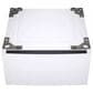LG 5 Cu. Ft. Front Load Washer and 7.4 Cu. Ft. Gas Dryer Laundry Pair with Pedestals in White, , large