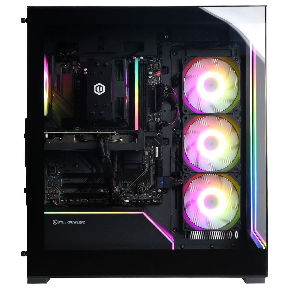 CyberPowerPC Gamer Master Gaming Desktop | AMD Ryzen 7 9700X - 16GB RAM - NVIDIA GeForce RTX 5060 Graphics - 1TB SSD in Black, , large