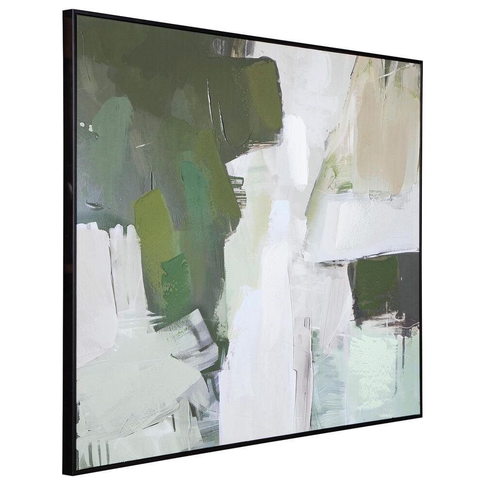 Ashley Vinick 50" x 40" Wall Art in Green, Gray and White, , large
