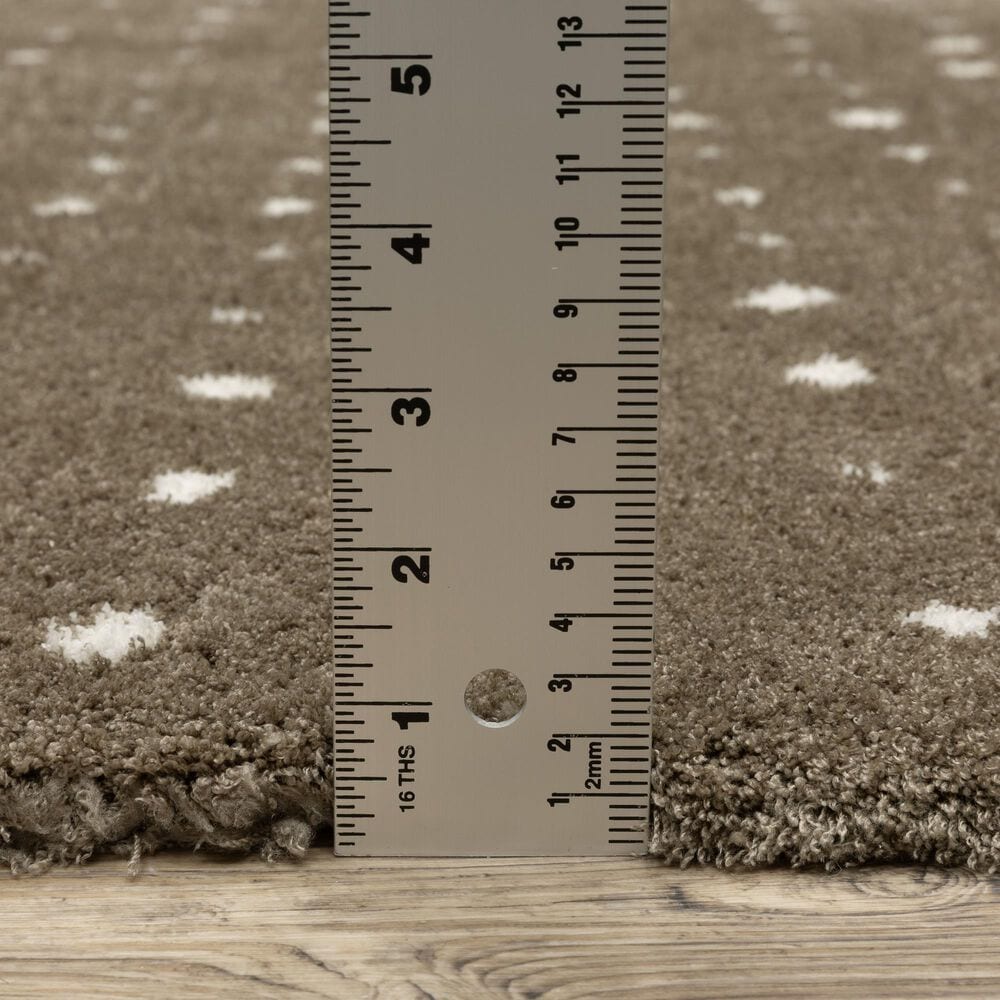 Oriental Weavers Galileo GAL03 Brown and Ivory 5&#39;3&quot; x 7&#39;6&quot; Area Rug, , large