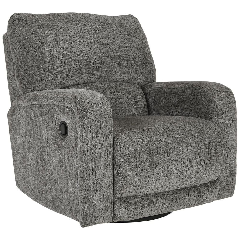 Ashley Wittlich Manual Swivel Glider Recliner in Slate, , large