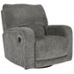Ashley Wittlich Manual Swivel Glider Recliner in Slate, , large