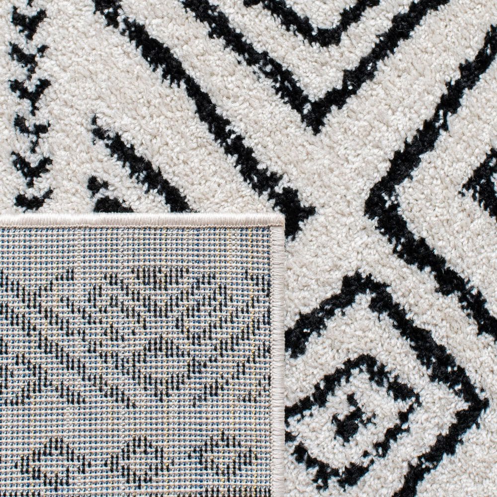 Safavieh Tulum  Transitional 2&#39; x 9&#39; Ivory and Black Runner, , large