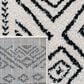 Safavieh Tulum  Transitional 2" x 9" Ivory and Black Runner, , large