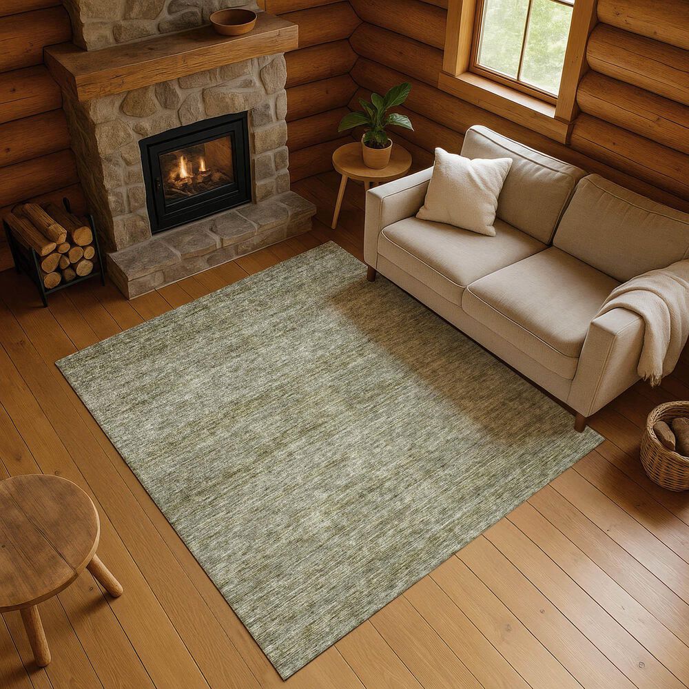 Dalyn Rug Company Soft Essentials Solid Sage 5' x 7'6" Indoor/Outdoor Area Rug, , large