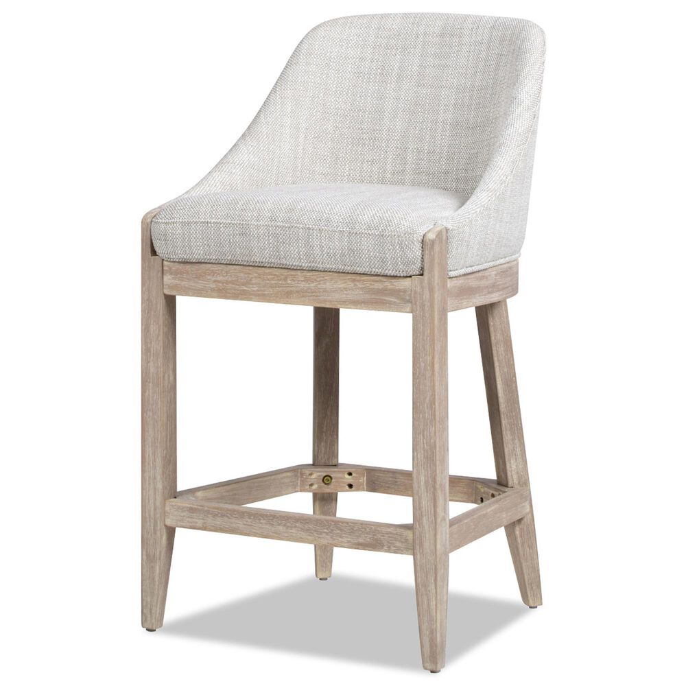 Jennifer Taylor Home Newport 26.5" Counter Stool with Neutral Gray Cushion in Brushed Natural, , large
