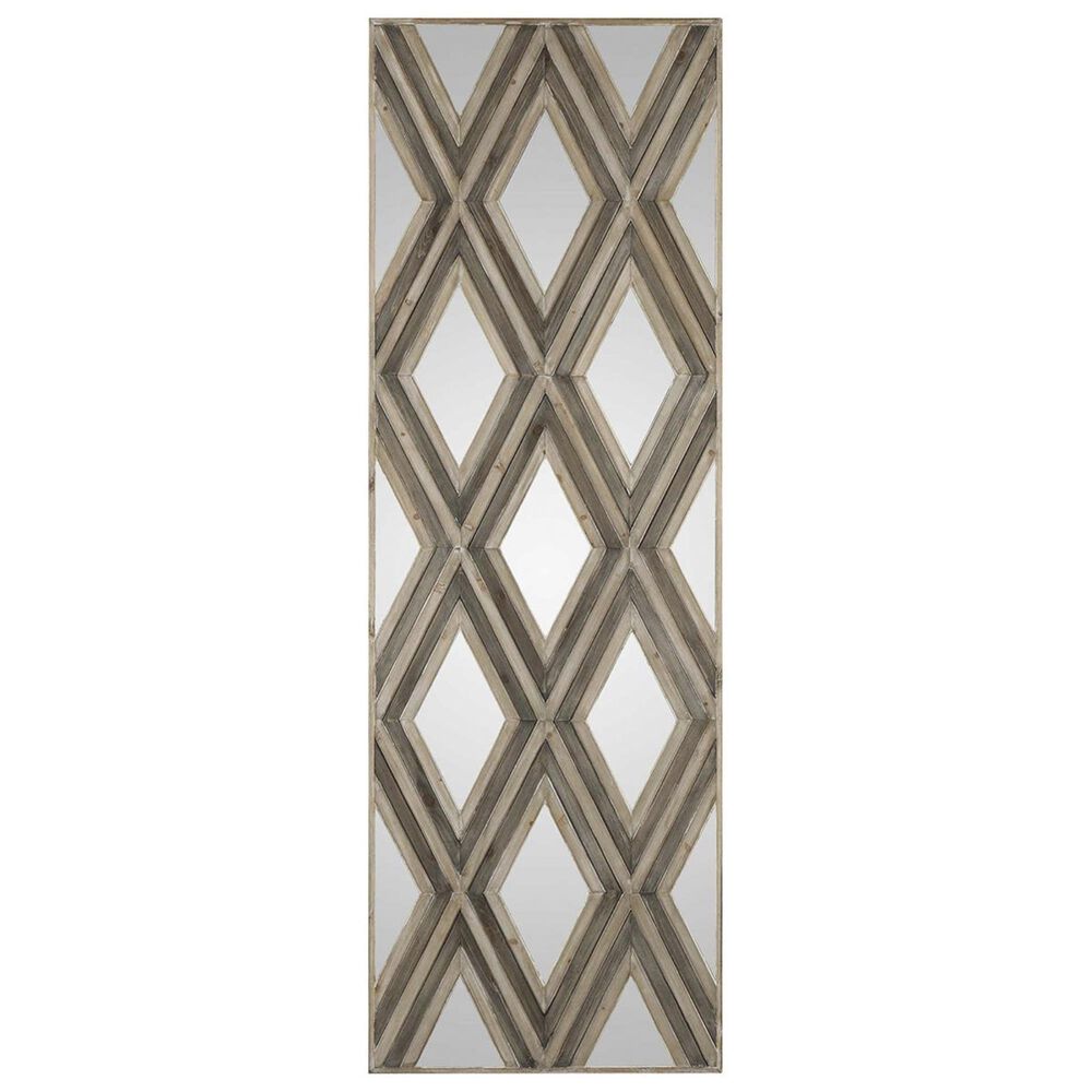 Uttermost Tahira Wood Wall Decor in Ivory and Chestnut Gray, , large