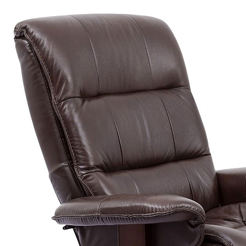 Simeon Collection Knight Manual Reclining Swivel Chair and Ottoman in Robust, , large