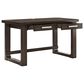 Ashley Breckington 3-Piece Desk with Bookcase and Chair Set in Dark Brown, , large