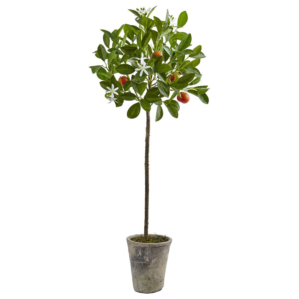 Nearly Natural Inc 38'' Potted Orange Tree, , large