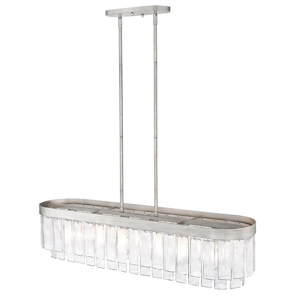 Golden Lighting Ciara 6-Light Linear Pendant in Peruvian Silver, , large