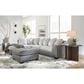 Ashley Clairette Court 2-Piece Left Facing Sectional with Chaise in Alloy, , large