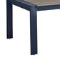 Ashley East Beach Rectangular Dining Table with Umbrella Hole in Navy Blue and Driftwood, , large