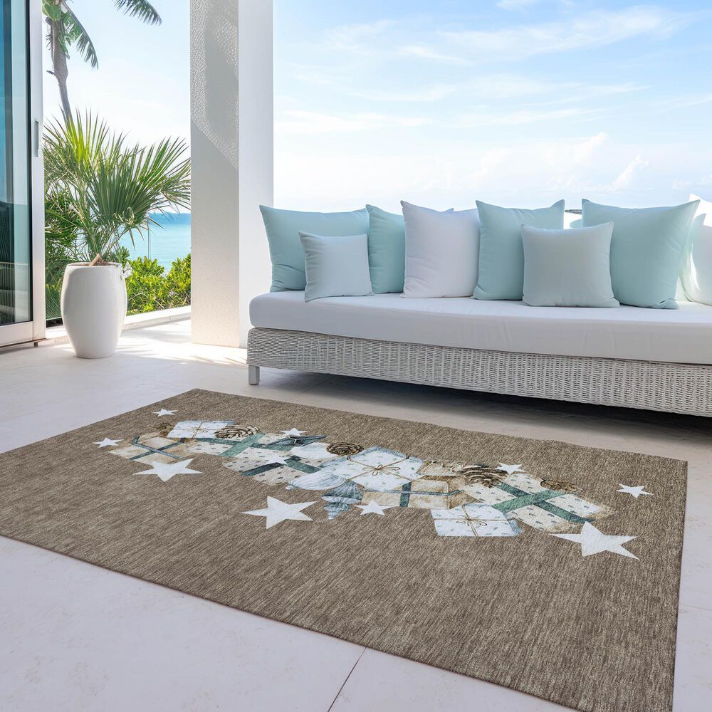Dalyn Rug Company Wonderland WN33 5&#39; x 7&#39;6&quot; Brown Indoor/Outdoor Area Rug, , large
