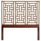 bali & pari Jamuna King Headboard in Marbled Tortoise Brown and Mahogany Brown, , large