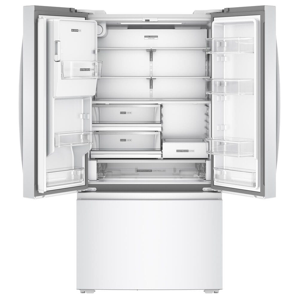 Whirlpool 23.4 Cu. Ft. Counter Depth 3-Door French Door Refrigerator in White, , large