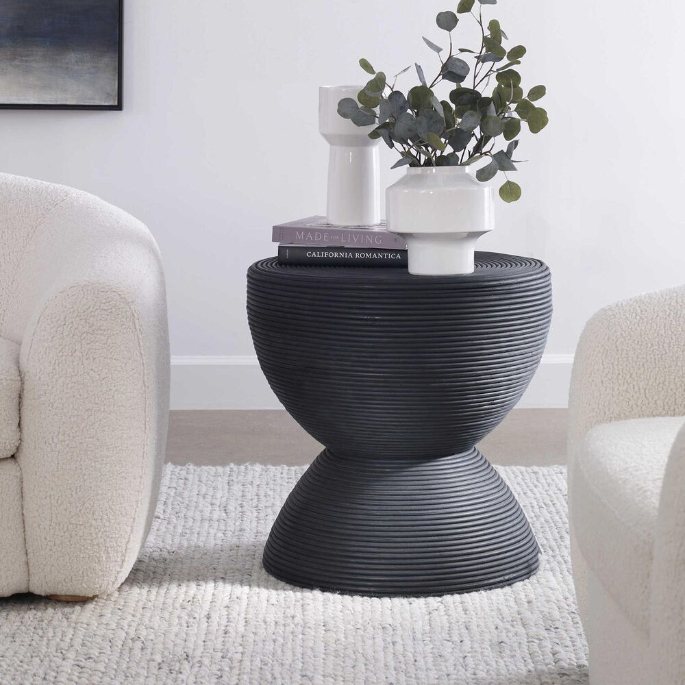 Uttermost Bongo Side Table in Stained Black, , large