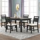 New Heritage Design Sable Crest 5-Piece Rectangular Dining Set in Sable Black, , large
