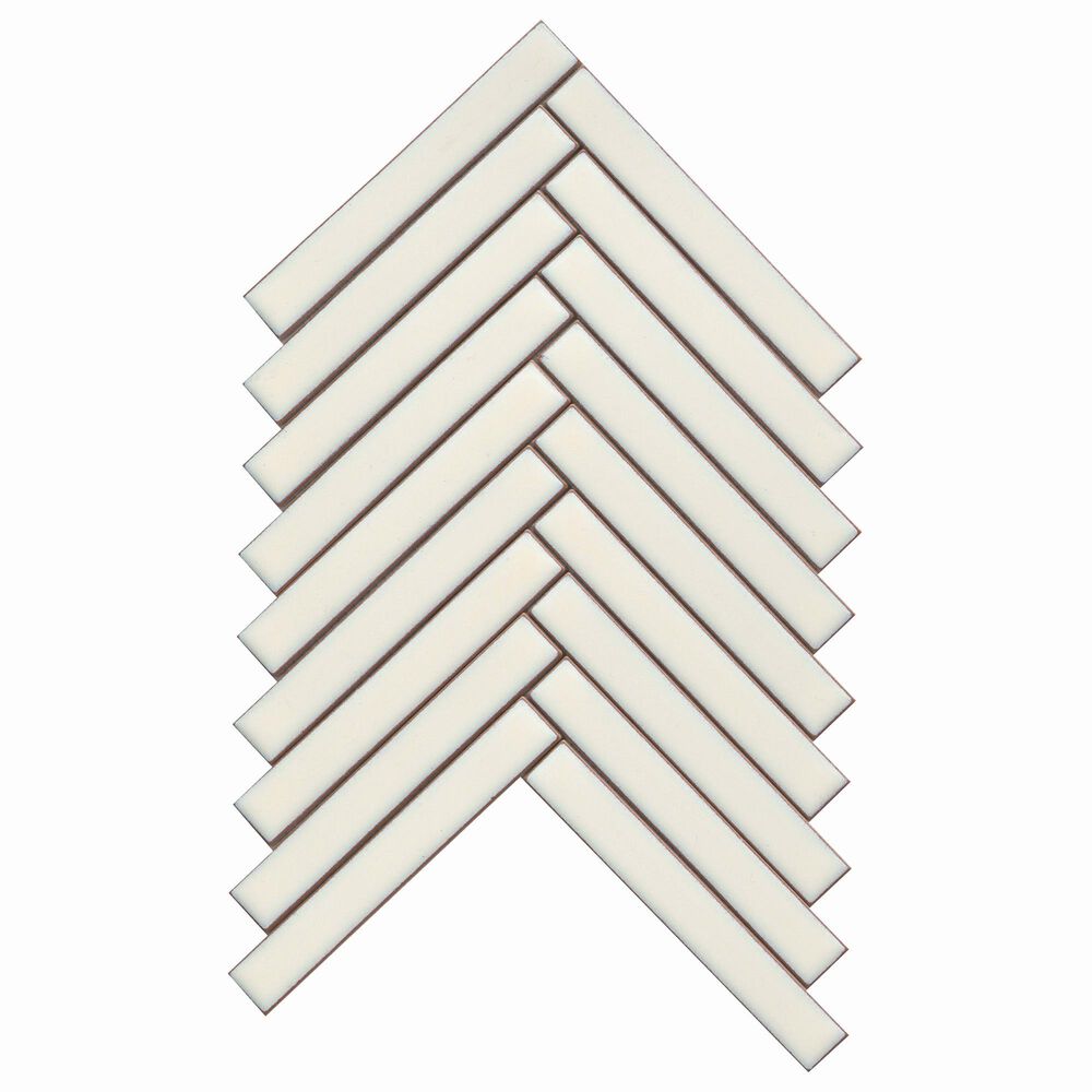 Emser Regala Bequest 1" x 6" Rectangle on 8" x 10" Glazed Porcelain Mosaic Sheet, , large