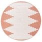 Surya Eagean EAG-2436 Rust, Ivory, Dusty Pink and Dusty Coral 6"7" Round Indoor/Outdoor Area Rug, , large