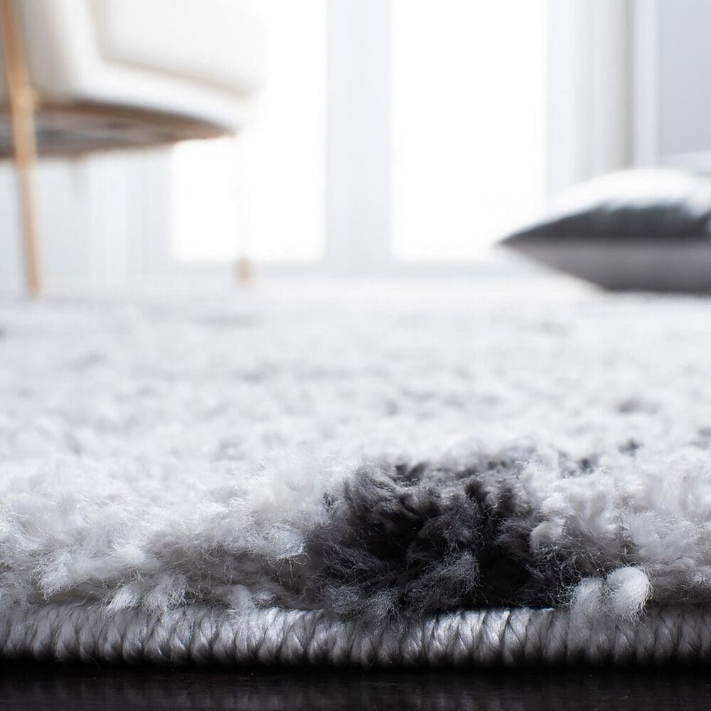 Safavieh August Shag AUG572F 2&#39;2&quot; x 9&#39; Ivory and Grey Runner, , large