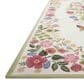 Rifle Paper Co. x Loloi Perennial Blossom 2"5" x 5"6" Cream Runner, , large