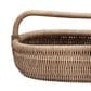Creative Coop Hand Woven Rattan Basket with Handle in Natural, , large