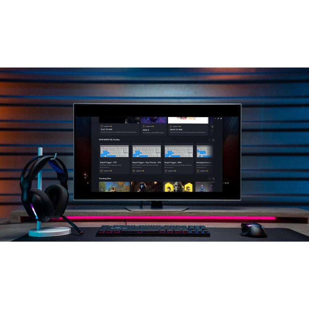 Logitech G Series G515 Rapid TKL Wired Low Profile Analog Gaming Keyboard in Black, , large