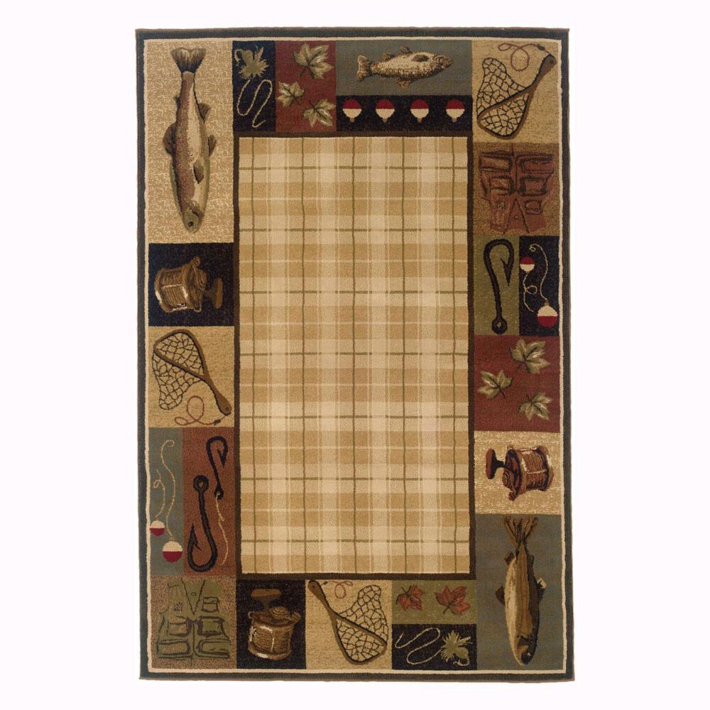Oriental Weavers Hudson 1065B 1'10" x 3'3" Beige Scatter Rug, , large