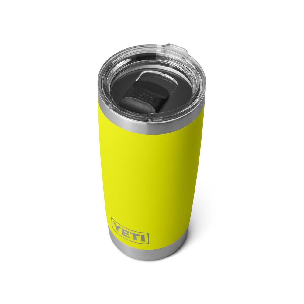 YETI Rambler 20 oz Tumbler with Magslider Lid in Firefly Yellow, , large