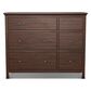 Archbold Furniture Heritage 6 Drawer Combo Dresser in Brown Mahogany, , large