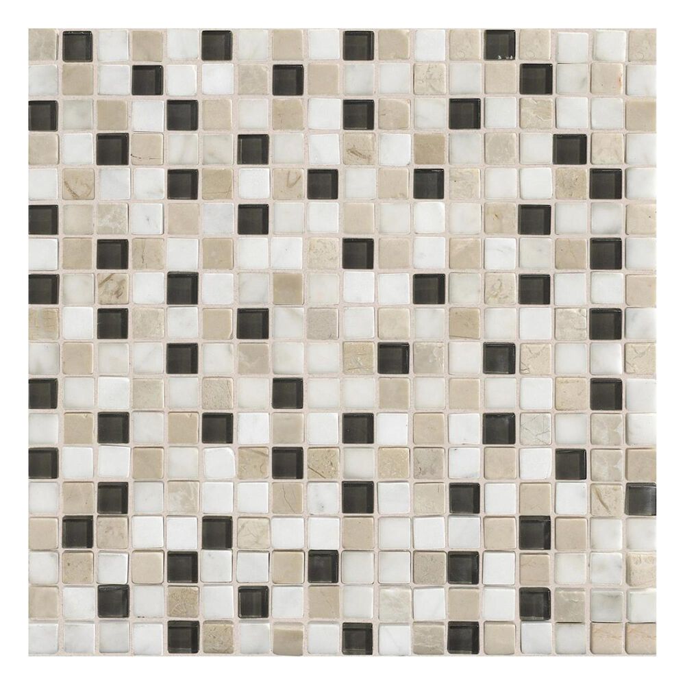Dal-Tile Stone Radiance 5/8" x 5/8" Slate Mosaic Tile in Kinetic Khaki, , large