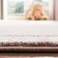 Safavieh Carousel CRK134 5"3" Square Pink and Grey Kids Area Rug, , large