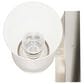 Hunter Lenlock 22" 2-Light Vanity with Cased White Shade in Brushed Nickel, , large