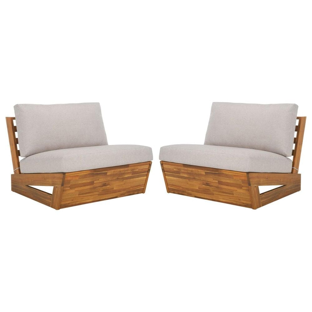 Safavieh Lynn Lounge Chair in Light Grey (Set of 2), , large