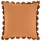 Surya Corduroy Quarters 20" Square Throw Pillow in Chesnut, , large